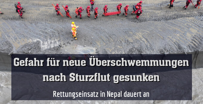 Rettungseinsatz in Nepal dauert an