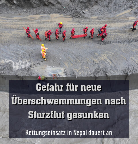 Rettungseinsatz in Nepal dauert an