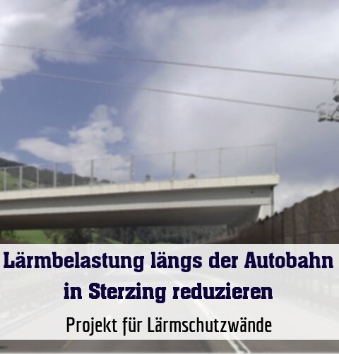 Projekt für Lärmschutzwände