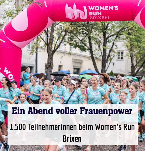 1.500 Teilnehmerinnen beim Women’s Run Brixen