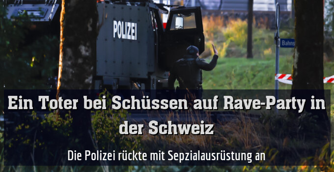 Die Polizei rückte mit Sepzialausrüstung an