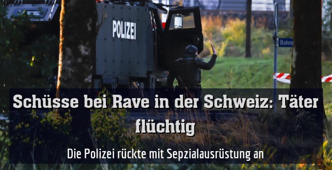 Die Polizei rückte mit Sepzialausrüstung an