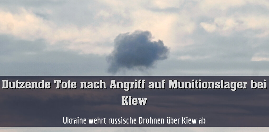 Ukraine wehrt russische Drohnen über Kiew ab