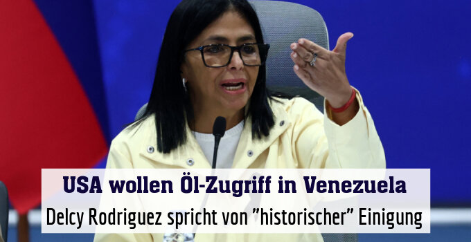 Delcy Rodriguez spricht von "historischer" Einigung