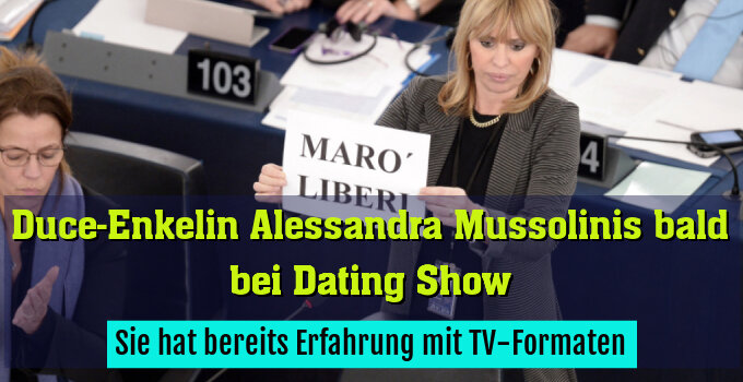 Sie hat bereits Erfahrung mit TV-Formaten