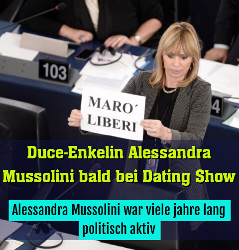 Alessandra Mussolini war viele jahre lang politisch aktiv