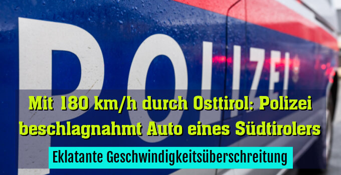 Eklatante Geschwindigkeitsüberschreitung