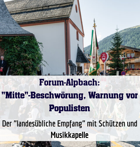 Der "landesübliche Empfang" mit Schützen und Musikkapelle