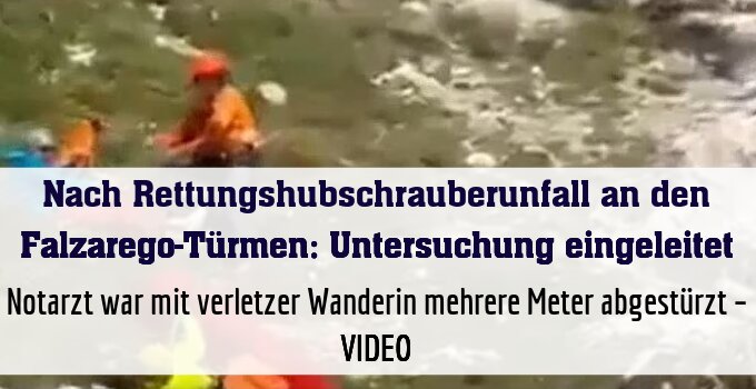 Notarzt war mit verletzer Wanderin mehrere Meter abgestürzt – VIDEO
