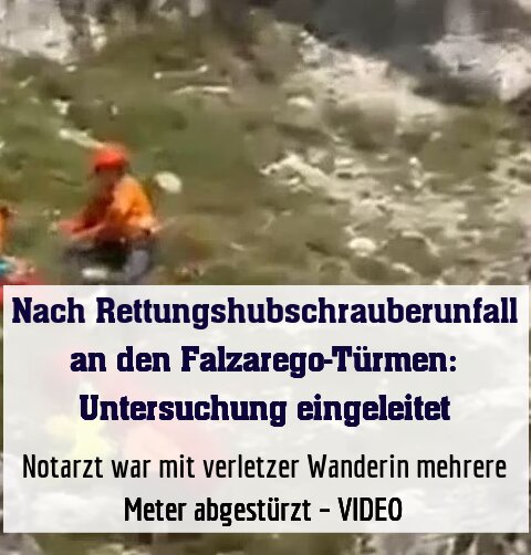Notarzt war mit verletzer Wanderin mehrere Meter abgestürzt – VIDEO