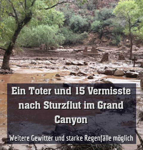 Weitere Gewitter und starke Regenfälle möglich