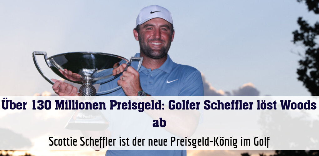 Scottie Scheffler ist der neue Preisgeld-König im Golf