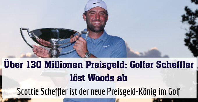 Scottie Scheffler ist der neue Preisgeld-König im Golf