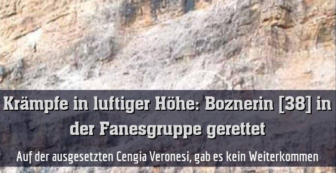 Auf der ausgesetzten Cengia Veronesi, gab es kein Weiterkommen