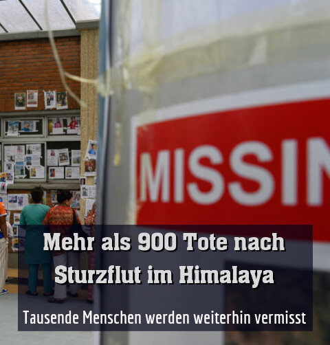 Tausende Menschen werden weiterhin vermisst