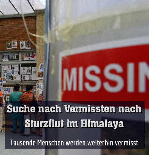 Tausende Menschen werden weiterhin vermisst