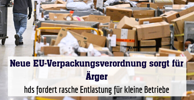 hds fordert rasche Entlastung für kleine Betriebe