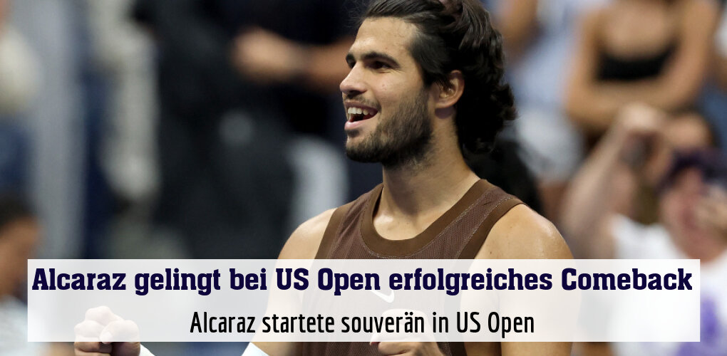 Alcaraz startete souverän in US Open