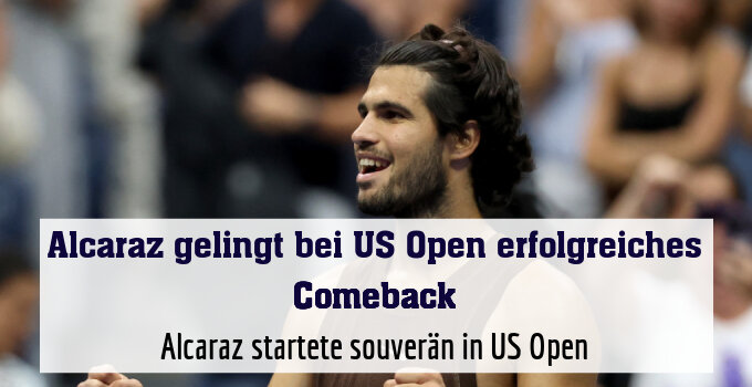 Alcaraz startete souverän in US Open