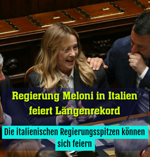Die italienischen Regierungsspitzen können sich feiern