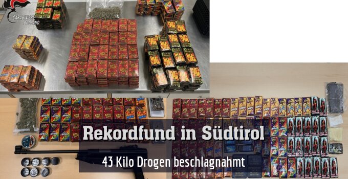43 Kilo Drogen beschlagnahmt