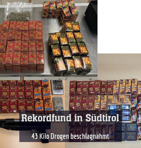 43 Kilo Drogen beschlagnahmt