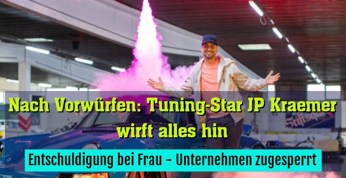 Entschuldigung bei Frau - Unternehmen zugesperrt