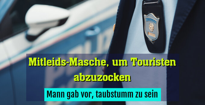 Mann gab vor, taubstumm zu sein