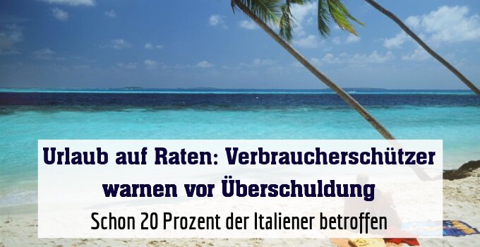 Schon 20 Prozent der Italiener betroffen
