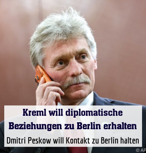 Dmitri Peskow will Kontakt zu Berlin halten (Archivbild)