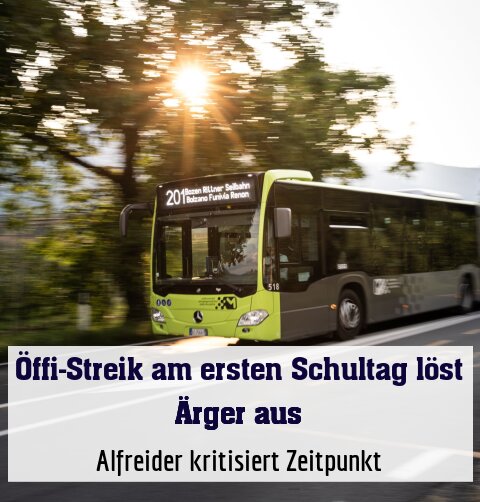 Alfreider kritisiert Zeitpunkt