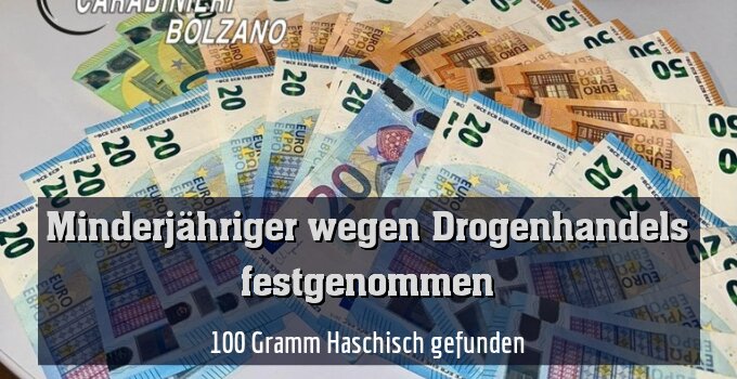 100 Gramm Haschisch gefunden
