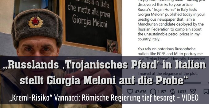 „Kreml-Risiko“ Vannacci: Römische Regierung tief besorgt – VIDEO