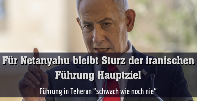 Führung in Teheran "schwach wie noch nie"