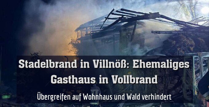 Übergreifen auf Wohnhaus und Wald verhindert