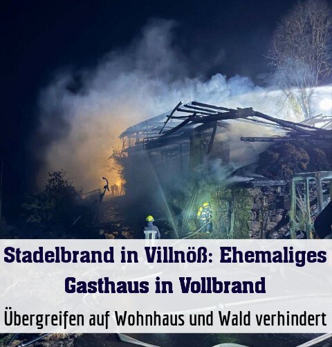 Übergreifen auf Wohnhaus und Wald verhindert