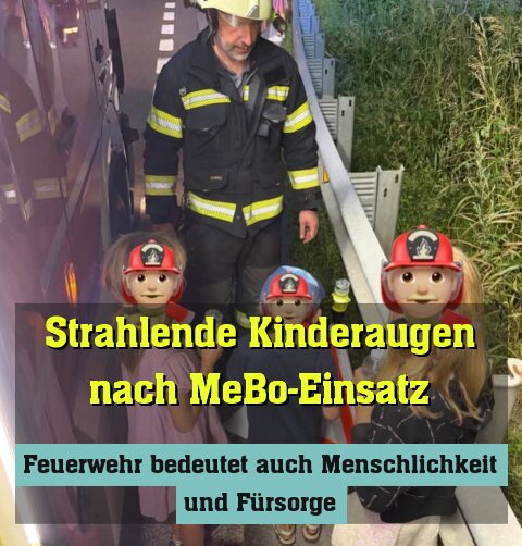 Feuerwehr bedeutet auch Menschlichkeit und Fürsorge