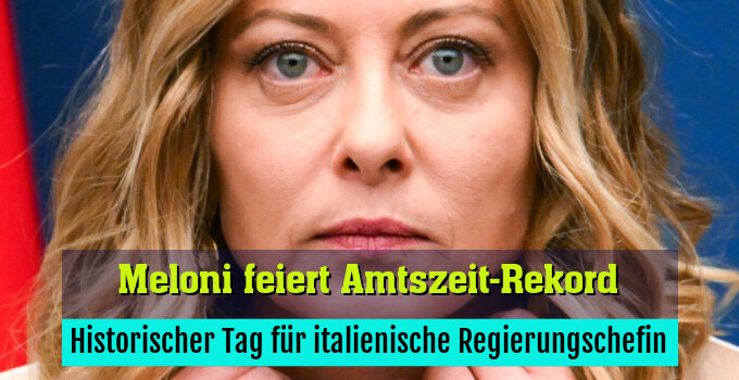 Historischer Tag für italienische Regierungschefin