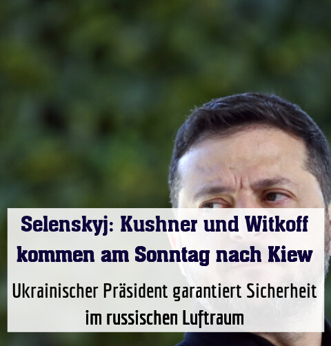 Ukrainischer Präsident garantiert Sicherheit im russischen Luftraum