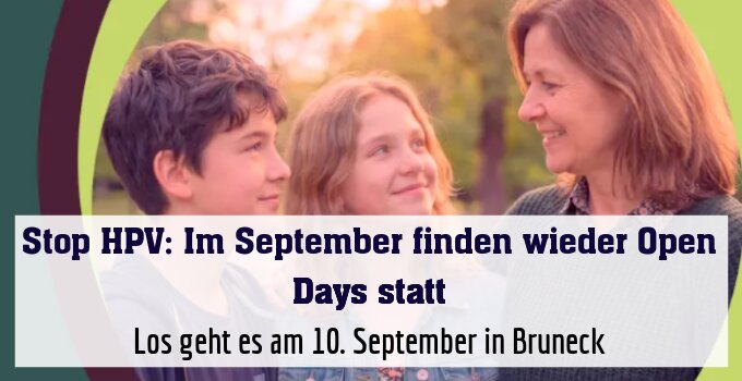 Los geht es am 10. September in Bruneck
