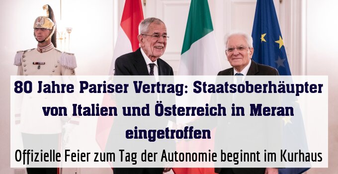 Offizielle Feier zum Tag der Autonomie beginnt im Kurhaus