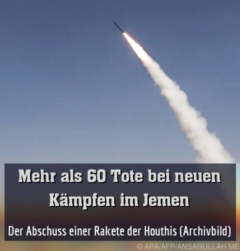 Der Abschuss einer Rakete der Houthis (Archivbild)