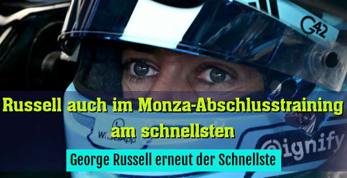 George Russell erneut der Schnellste