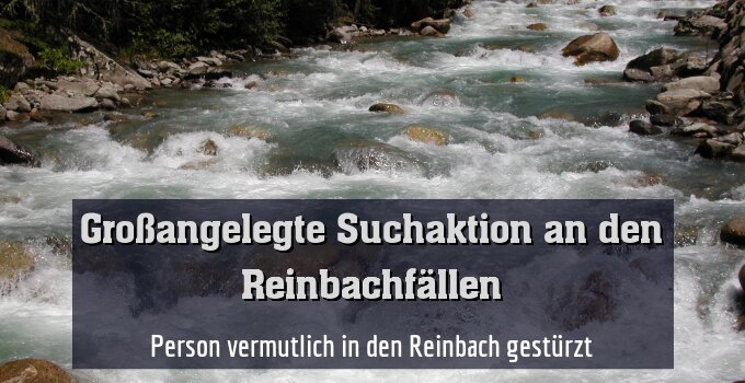 Person vermutlich in den Reinbach gestürzt