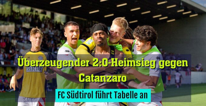 FC Südtirol führt Tabelle an