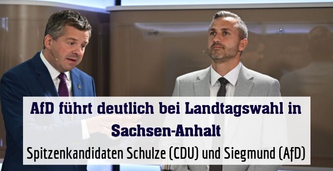 Spitzenkandidaten Schulze (CDU) und Siegmund (AfD)