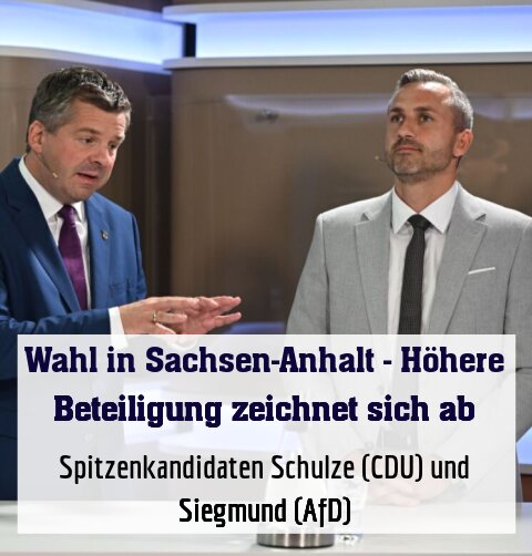 Spitzenkandidaten Schulze (CDU) und Siegmund (AfD)