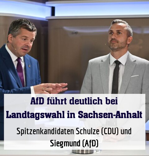 Spitzenkandidaten Schulze (CDU) und Siegmund (AfD)