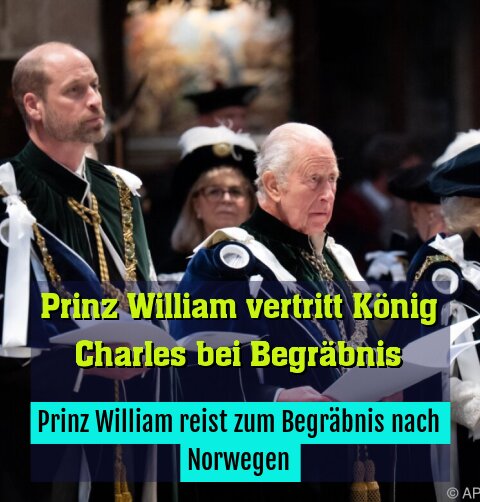 Prinz William reist zum Begräbnis nach Norwegen