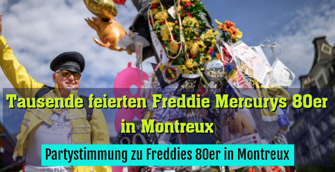 Partystimmung zu Freddies 80er in Montreux